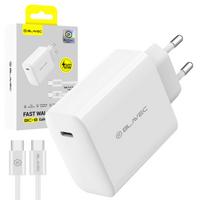 Blavec Wall charger BC-8 GaN4 – Type C – PD QC 65W 3A with Type C to Type C cable (TCBC8G4-CW653A+CC) white