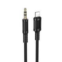 Borofone Cable AUX BL25 Nice – Lightning to jack 3,5mm – 1 metre juodos spalvos