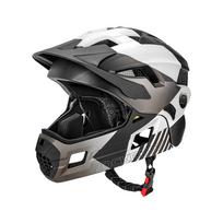 Rockbros TS-61 10110061006 Vaikiška dviratininko šalmas su nuimamu smakru Dydis M (54-57) - Pilka