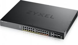 Zyxel XGS2220-30HP, L3 komutatorius, 24x1GbE PoE, 2x10G Multi Gig, 4x10G SFP, PoE 400W