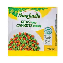 Konservuoti žalieji žirneliai BONDUELLE su morkomis, 400 g