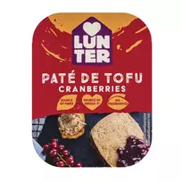 Tofu paštetas LUNTER, su spanguolėmis, 150 g