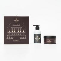 Hadat Cosmetics Inner Silk Kit Plaukų atokvėpis (šampūnas, 250 ml + plaukų kaukė, 300 ml)