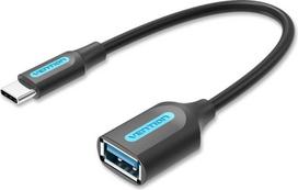 Vention USB 3.1(Gen 1) C Male to A Female OTG Cable 0.15M Black PVC Type