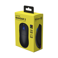 Quasar 3 PRO belaidė žaidimų pelė Black