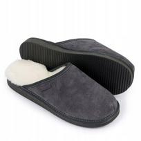 Vyriškos odinės šlepetės 100 % vilnos šiltos r.44 KDL2234/14-051 - 44, 44