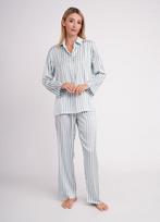 Šilkinė pižama NAP QUEEN 5902/050 Giulia, spalva white/grayish teal