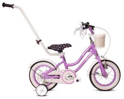 Vaikiškas dviratis Mergaitės dviratis 12 colių Krepšys Pagrindinė pagalba Šoniniai ratai Heart Bike violetinis Sun Baby, Vaikiškas dviratis Mergaitės dviratis 12 colių Krepšys Pagrindinė pagalba Šoniniai ratai Heart Bike violetinis Sun Baby