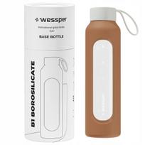 Stiklinis vandens butelis nepralaidus daugkartiniam naudojimui Bidon Wessper B1 0.5l