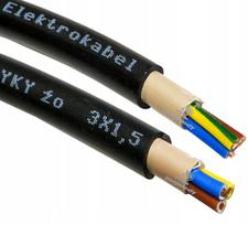 Kabel Yky 3x1,5mm² 0,6/1kv - miedziany, ziemny, na metry