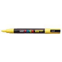 Žymeklis UNI Posca PC-3M, apvalus, 0.9 - 1.3 mm, geltonas