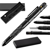 Writing instruments,Multi functional tactical tool pen with flashlight, waterproof compartment, escape defense pen,