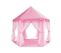 Vaikiška šešiakampė palapinė PalacePink, 135x135x140cm