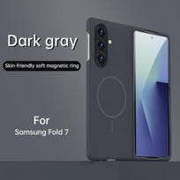 Ultra-Thin Magnetic Case For Samsung Galaxy Z Fold 7 6 5 4 3 ZFold7 Z Fold6 Fold5 Fold4 Framless for Magsafe Slim Frosted Cover Galaxy Z Fold7