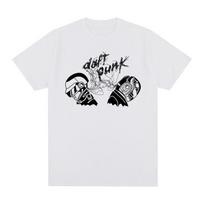 Daft Punk marškinėliai Elektroninės muzikos grupės Tribute Medvilniniai vyriški marškinėliai Naujas TEE TSHIRT Moteriški viršutiniai drabužiai Unisex S