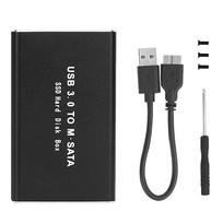 Mini SSD korpusas mSATA į USB 3.0 SSD dėklas Išorinis kietojo disko dėžutė Saugojimo dėklas Adapteris 30*30/50 mSATA HD kietajam diskui