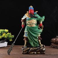 High Quality Resin Guan Gong Buddha Statue Home Offerings Arts God of Fortune Decor