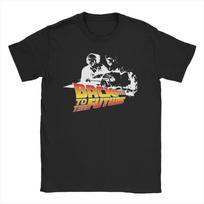 Men Women's Back To The Future Time Machine Retro Logo T Shirt BTTF Pure Cotton Clothing Casual Short Sleeve O Neck Tees T-Shirt S