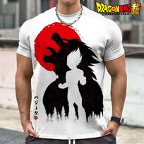 Vegeta Dragon Ball Z Goku Vyriški marškinėliai Madingi gatvės drabužiai Šaunūs Harajuku SPORTO SALĖ Didelio dydžio 110-6XL O formos iškirptė Trumpomis rankovėmis Anime Saiyan S