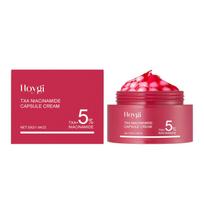 HOYGI Niacinamido veido kapsulės drėkinamasis kremas - Gilus drėkinimas, greitai įsigerianti lengva formulė su glicerinu ir niacinamidu 55g
