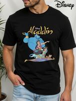 Disney Aladino Retro Marškinėliai, Džasmino Princesės ir Aladino Marškinėliai, Disneyland Šeimos Kelionės Marškinėliai, Grynos Medvilnės Vasaros Atsitiktiniai Viršutiniai Drabužiai M