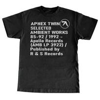 „Aphex Twin Selected Ambient Works“ medvilniniai marškinėliai unisex vyrams ir moterims, trumpomis rankovėmis, nauji, madingi, prabangūs, laisvalaikio, kasdieniai viršutiniai drabužiai S