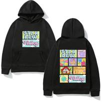 Stardew Valley žaidimo džemperis su gobtuvu Naujo stiliaus laisvalaikio aukštos kokybės Harajuku džemperis su gobtuvu su vilnos pamušalu rudeniui/žiemai Patogus džemperis su gobtuvu XS juoda