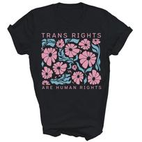 Translyčių teisės yra žmogaus teisės LGBTQ Pasididžiavimas Transgender Unisex Marškinėlis Dovana 4XL
