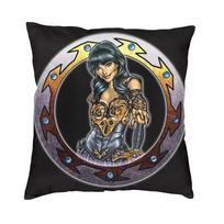 Prabangus Xena Karingoji Princesė Pagalvės užvalkalas Poliesteris Nuotykių Fantazijos TV Pagalvės užvalkalas Svetainės Dekoracija Pagalvės užvalkalas 12x12Inch
