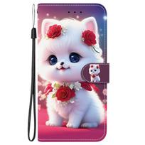 A07 A17 Gyvūnų dėklas Liūtas Panda Odinis telefono dėklas Samsung Galaxy A17 A07 A176 Piniginė Atverčiamas Coque Kortelės Magnetinis Apsauginiai dėklai Artificial Leather&Galaxy A07 4G gray