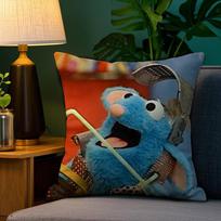 TV Mėlynas Pelėda T-Tutter Pagalvės užvalkalas Sofa Svetainė Miegamasis Dvipusis Spausdinimas Kvadratinė Pagalvėlė Poilsio Laiko Pagalvėlės Užvalkalas 12x12Inch