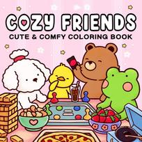 Vaikų spalvinimo knyga COZY FRIENDS Spalvinimo knyga suaugusiems ir paaugliams su žavingomis baisiomis būtybėmis Helovino dovanoms