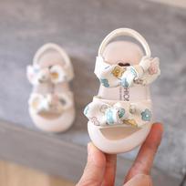 Batai kūdikiams Madingi basutės mergaitėms Kūdikių batai mažyliams Mergaičių batai princesėms minkšta apačia Batai mergaitei Plokščias basutes Size 15 smėlis
