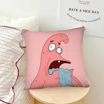 Animacinis SpongeBob SquarePants Patrick Star Pagalvės užvalkalas Madingas kvadratinis pagalvės užvalkalas Miegamojo, sofos, svetainės laisvalaikio pagalvės užvalkalas 16x16Inch