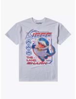 2026 New Anime Cartoon Rivals Jeff Land Shark Comic Print T-Shirt Unisex Short Sleeve Relaxed Plus Size Top S
