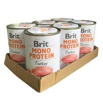 Brit care Mono Protein Turkey vieno baltymo konservai šunims su kalakutiena 400g*6vnt