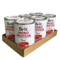 Brit Care Mono Protein Beef konservų šunims su jautiena rinkinys, 6x400g