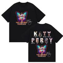 Dainininkė Katy Perry The Lifetimes Tour 2025 Marškinėliai Vyrams Moterims Laisvalaikio Per dideli Marškinėliai Mada Aukštos Kokybės Medvilniniai Marškinėliai S