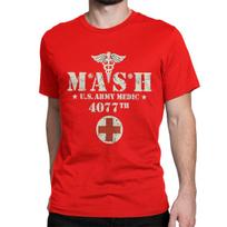 Novelty Mash 4077 Alan Alda War 4077th T-Shirt Men Women's Round Neck Cotton T Shirts M*A*S*H Short Sleeve Tees Gift  Clothes S