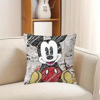 Mickey Mouse komiksų stiliaus pagalvės užvalkalas jaukiai dekoracijai, sofos pagalvės užvalkalas, miegamojo kambario namų dekoracija 16x16Inch