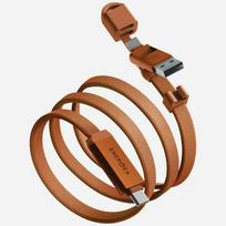 Energea Kabel Sheath Travel 2-in-1 USB-C to USB-C/USB-A 480Mbps 60W 1.2m orange