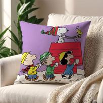Animacinis S-Snoopy šuo Mielas pagalvės užvalkalas Pagalvė Sofa Spausdinimas Dekoras Kambarys Namai Biuras Kavinė Automobilis Nordic Paprastumas 22x22Inch
