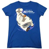 Avatar The Last Airbender Appa In Flight Womens T Shirt Royal Blue Officially Li S
