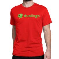 Duolingo Marškinėliai Vyrams Moterims Animacinis Humoras Medvilniniai Marškinėliai Apvalia Apykakle Trumpomis Rankovėmis Marškinėliai Dovanojimo Idėja Viršutiniai Drabužiai S