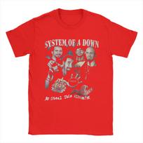Printed Steal This Album System of a Down T Shirt Men's Round Neck Short Sleeve Top Tee Cotton Summer Clothing S
