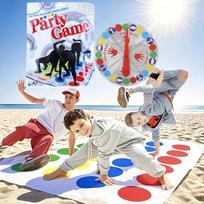 Twister žaidimas Twister Linksmas Balansas Šeimos vakarėlio žaidimai su suktuku Grindų žaidimo kilimėlis Grindų žaidimas Dovana vaikams Šeimos gimtadienio šventė