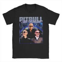 Pitbull Mr Worldwide Vyriški Marškinėliai  Vintažiniai Marškinėliai Trumpomis Rankovėmis, Apvalia Kaklo Iškirpte 100% Medvilnė Didelio Dydžio Drabužiai S
