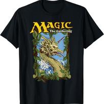 Magic The Gathering Mirage Monstrų Denio Marškinėliai S juoda