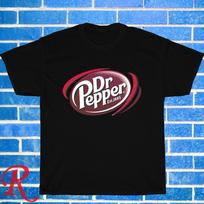 New!  Dr Pepper Logo Black  Grey  Navy  White Size S-5XL Unisex T-Shirt 2XL