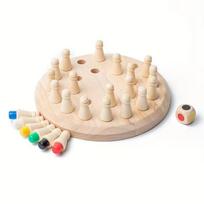 Montessori vaikų mediniai ankstyvojo ugdymo dėlionės, atminties šachmatų žaislai, koncentracijos, tėvų ir vaikų interakcijos linksmas žaidimas, šachmatai